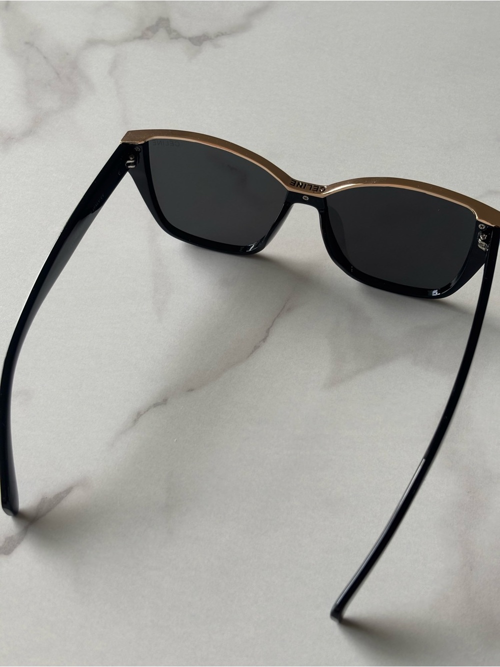Black Cat-Eye Celine Sunglasses - Picture 3 of 9